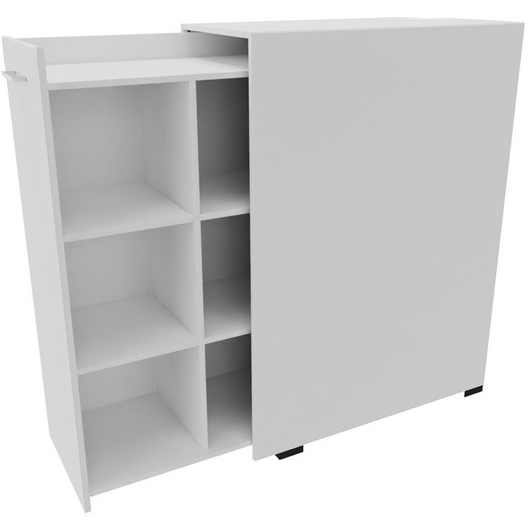 Cube Design 6174V V udtræksskab hvid laminat venstrevendt