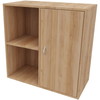 Cube Design 6311/6581V V reol, bøgefiner, 4 rum - m. 2 rums låg i højre side