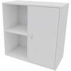Cube Design 6311/6581V V reol, hvid laminat, 4 rum - m. 2 rums låg i højre side