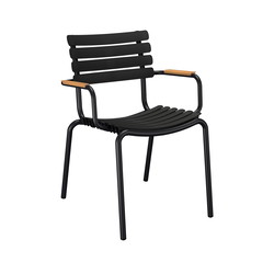 HOUE ReCLIPS havestol m/bambus armlæn, Black