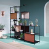Montana Free 542100 reol, 203,4x38x178,1, Black, MDF