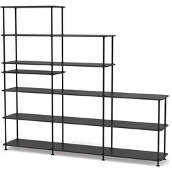 Montana Free 542100 reol, 203,4x38x178,1, Black, MDF
