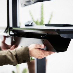 Apto+ Gaia kabelbakke i sort, 147 cm