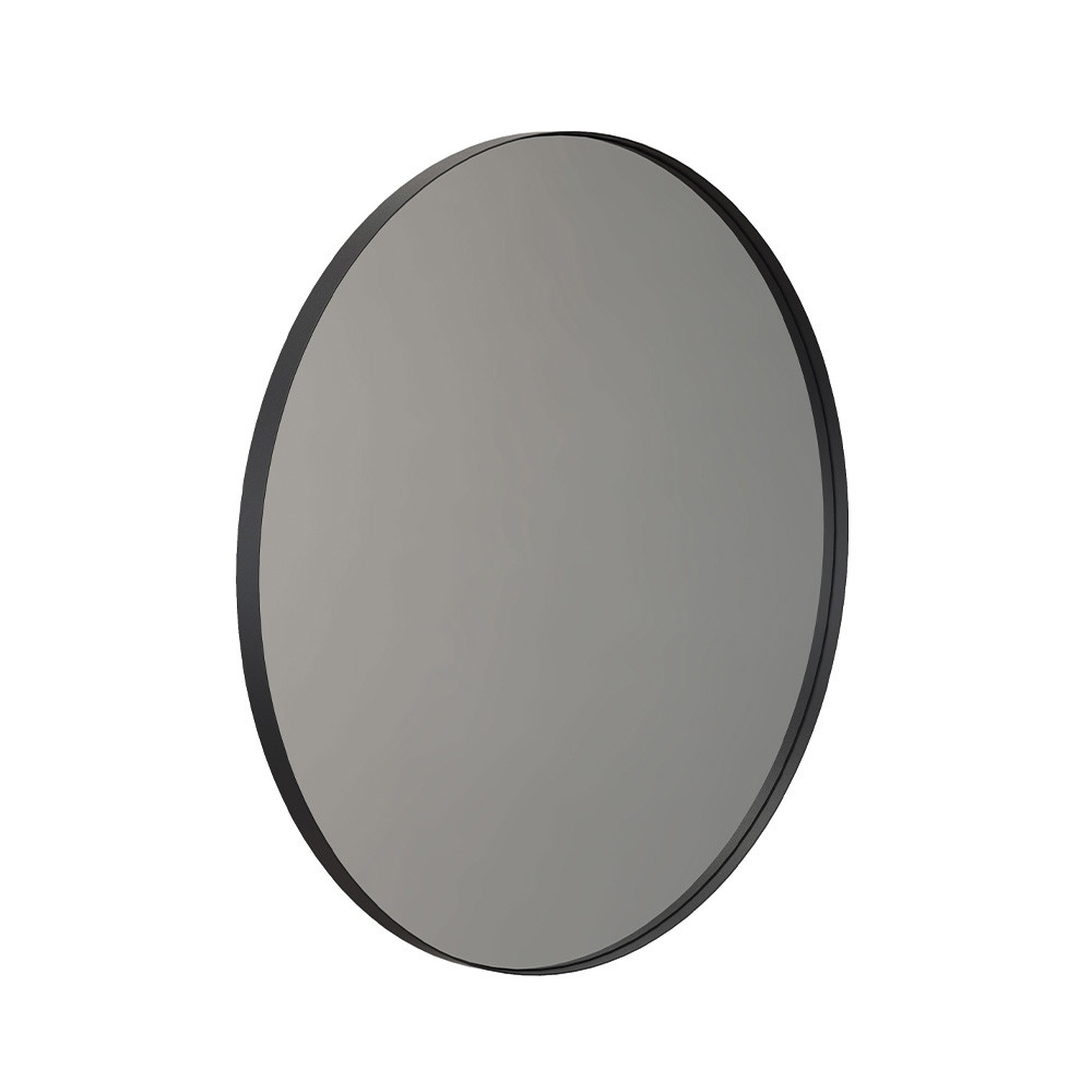 Frost spejl 4142 - rund ø80cm, Mat Sort