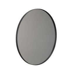 Frost spejl 4142 - rund ø80cm, Mat Sort