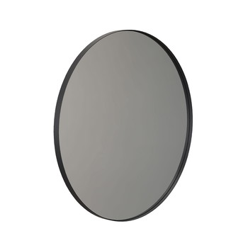 Frost spejl 4142 - rund ø80cm, Mat Sort