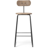Mater Earth barstol med ryglæn 74 cm, coffee light