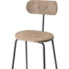 Mater Earth barstol med ryglæn 74 cm, coffee light