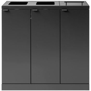 Bica Advanced affaldssystem, 3x65 liter, antracit grå
