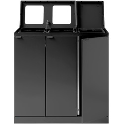 Bica Advanced affaldssystem, 3x65 liter, antracit grå