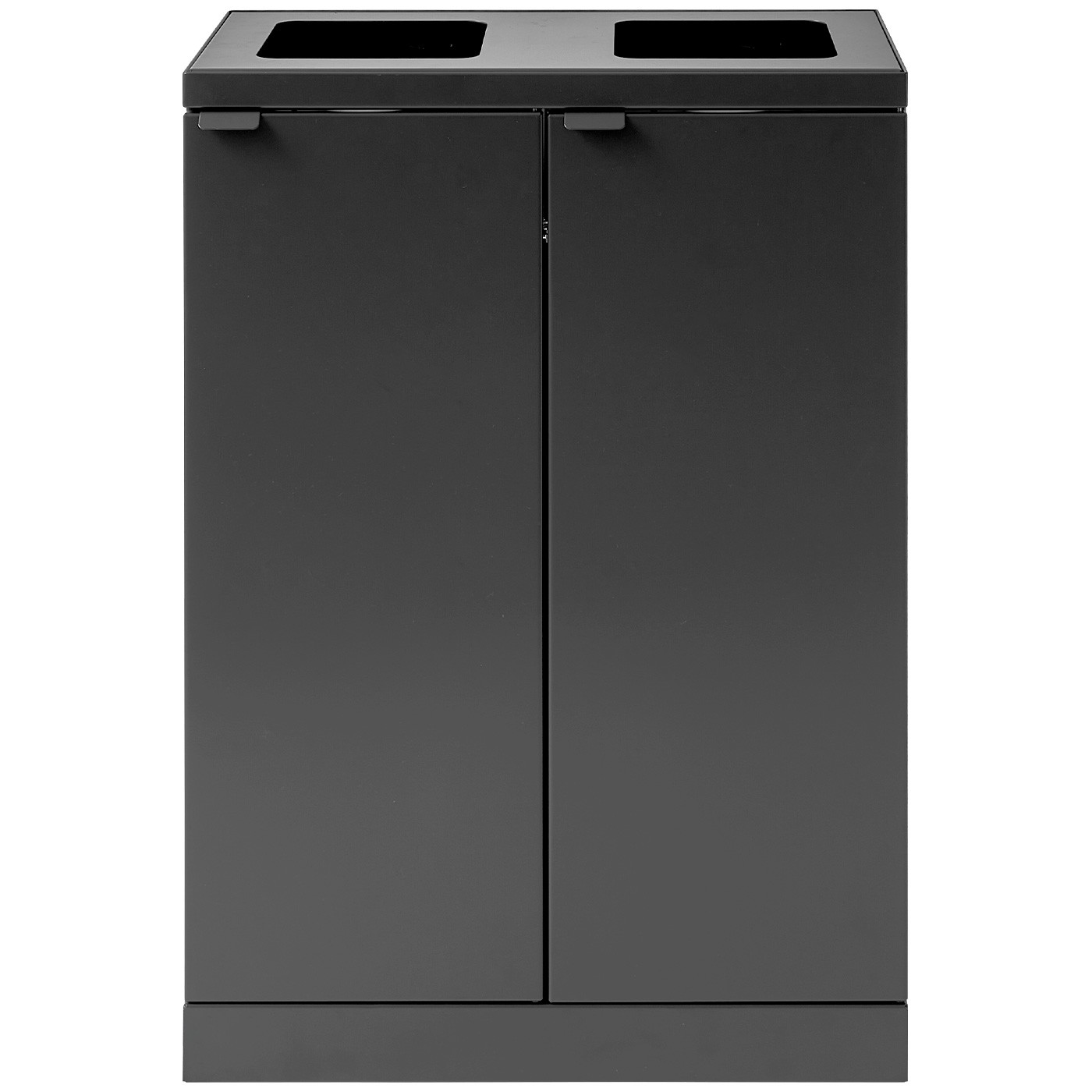 Bica Advanced affaldssystem, 2x65 liter, antracit grå
