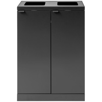 Bica Advanced affaldssystem, 2x65 liter, antracit grå