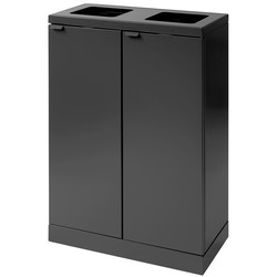 Bica Advanced affaldssystem, 2x65 liter, antracit grå