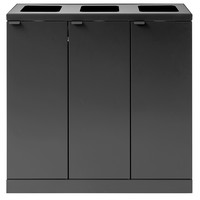 Bica Advanced affaldssystem, 3x65 liter, antracit grå