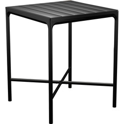 HOUE FOUR barbord sort/sort, 90x90 cm