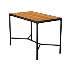 HOUE FOUR barbord bambus/sort, 90x160 cm