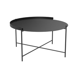 HOUE EDGE bakkebord Ø76, Black-black