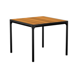 HOUE FOUR havebord bambus/sort, 90x90 cm