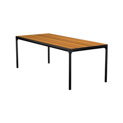 HOUE FOUR havebord bambus/sort, 90x210 cm