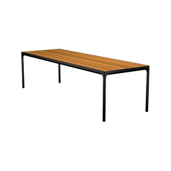 HOUE FOUR havebord bambus/sort, 90x270 cm