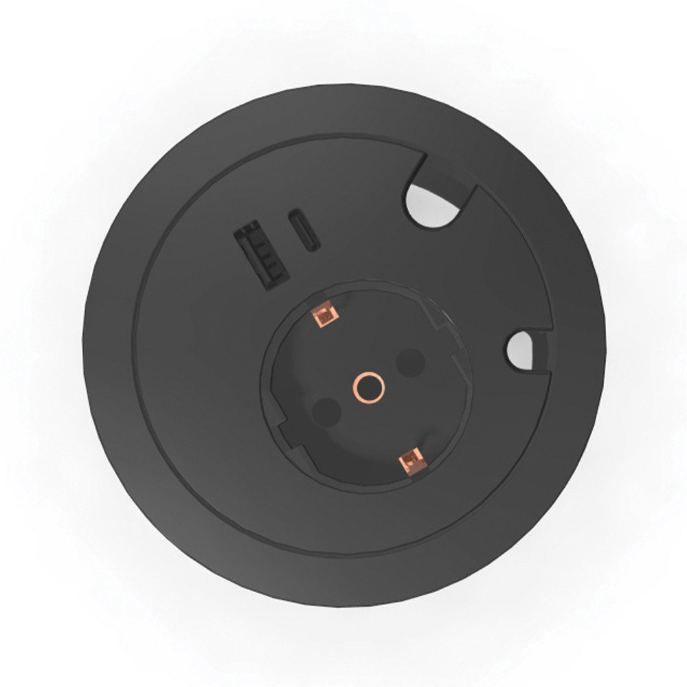 Götessons  Power Grommet Twist rund DK, sort/sort