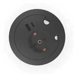 Götessons  Power Grommet Twist rund DK, sort/sort
