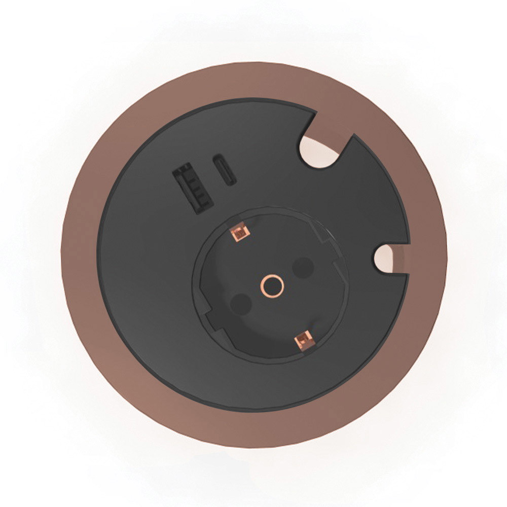 Götessons  Power Grommet Twist rund DK, sort/kobber