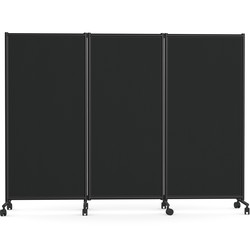 Lintex One Screen gulvskærm B228xH170,5cm sort
