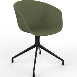 HAY AAC21 stol m. remix fuldpolstring, sort swivel stel