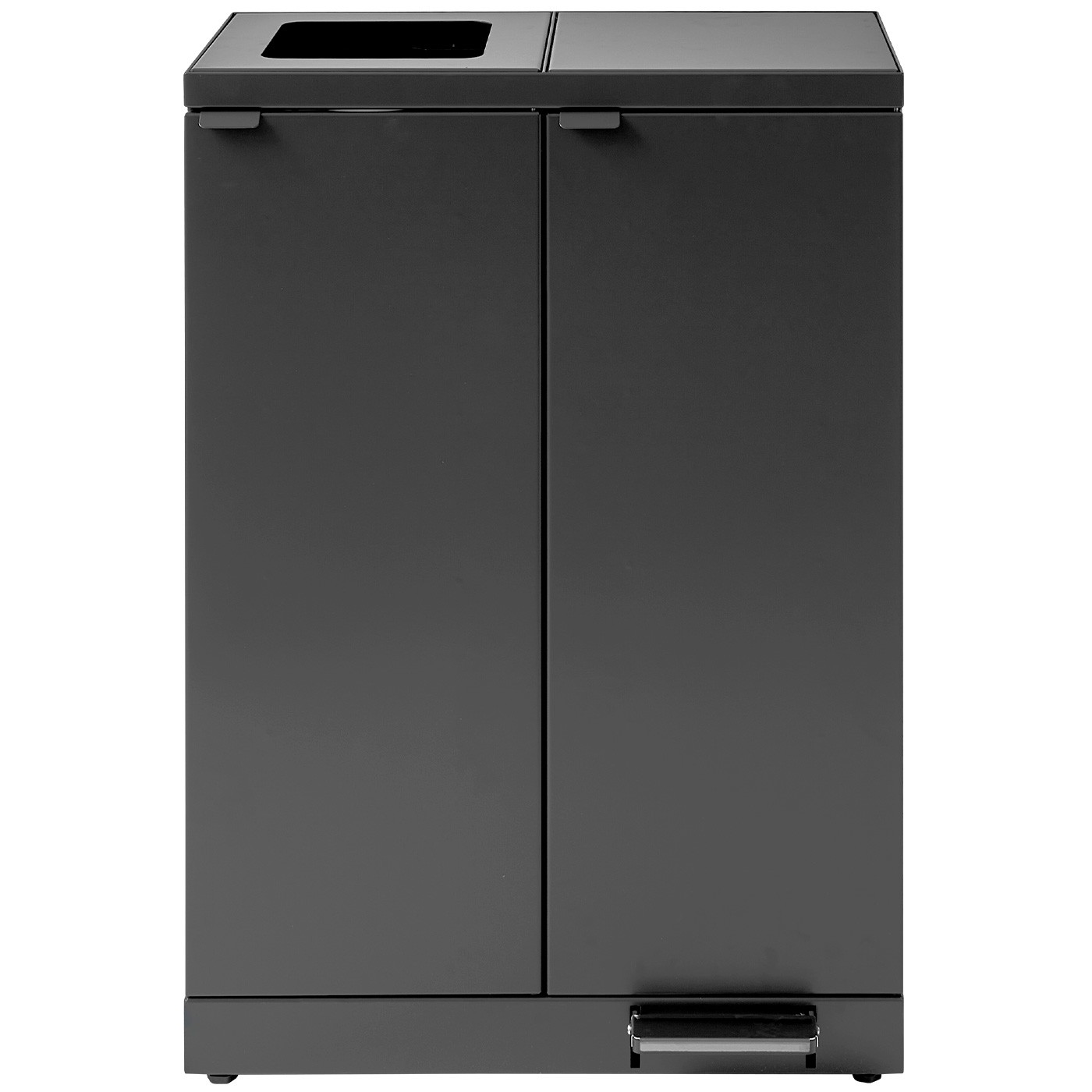 Bica Advanced affaldssystem, 2x65 liter, antracit grå