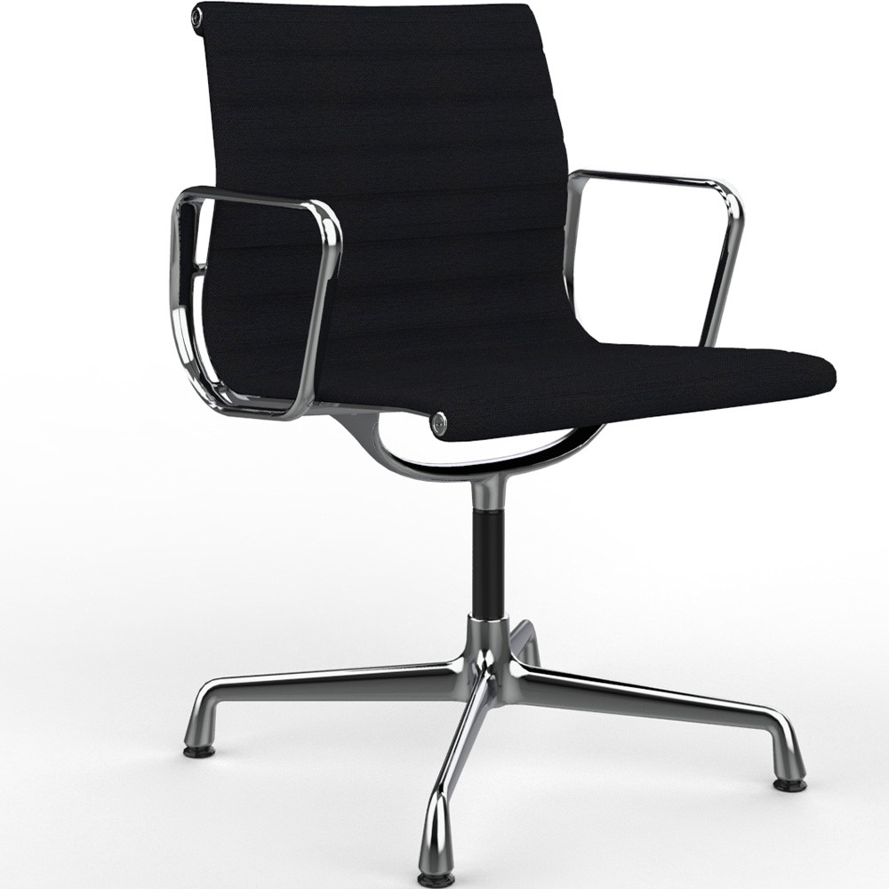 Vitra EA 104 stol m.nero/sort Hopsak polstring, m. armlæn