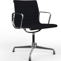 Vitra EA 104 stol m.nero/sort Hopsak polstring, m. armlæn
