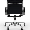Vitra EA 118 stol m. nero/sort Hopsak polstring, krom stel inkl armlæn