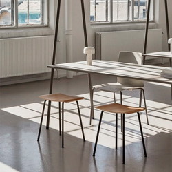 Four Design Stools 45 taburet med stålben