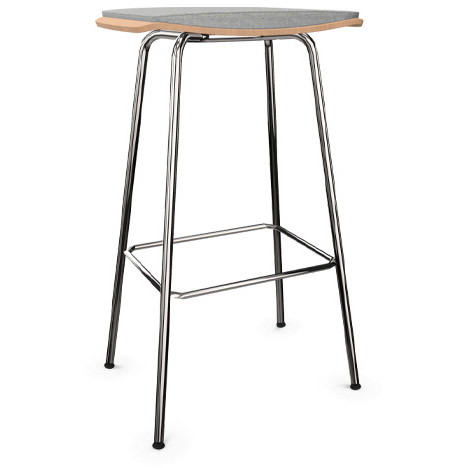 Four Design Stools 105 taburet med stålben og sædepolstring