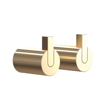 Frost krog 6 - (2 stk./sæt), Børstet guld