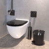 Frost toiletbørste 2 - t/vægmontering, Mat Hvid