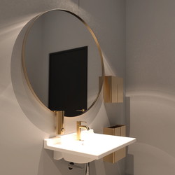 Frost papir dispenser, Poleret Guld