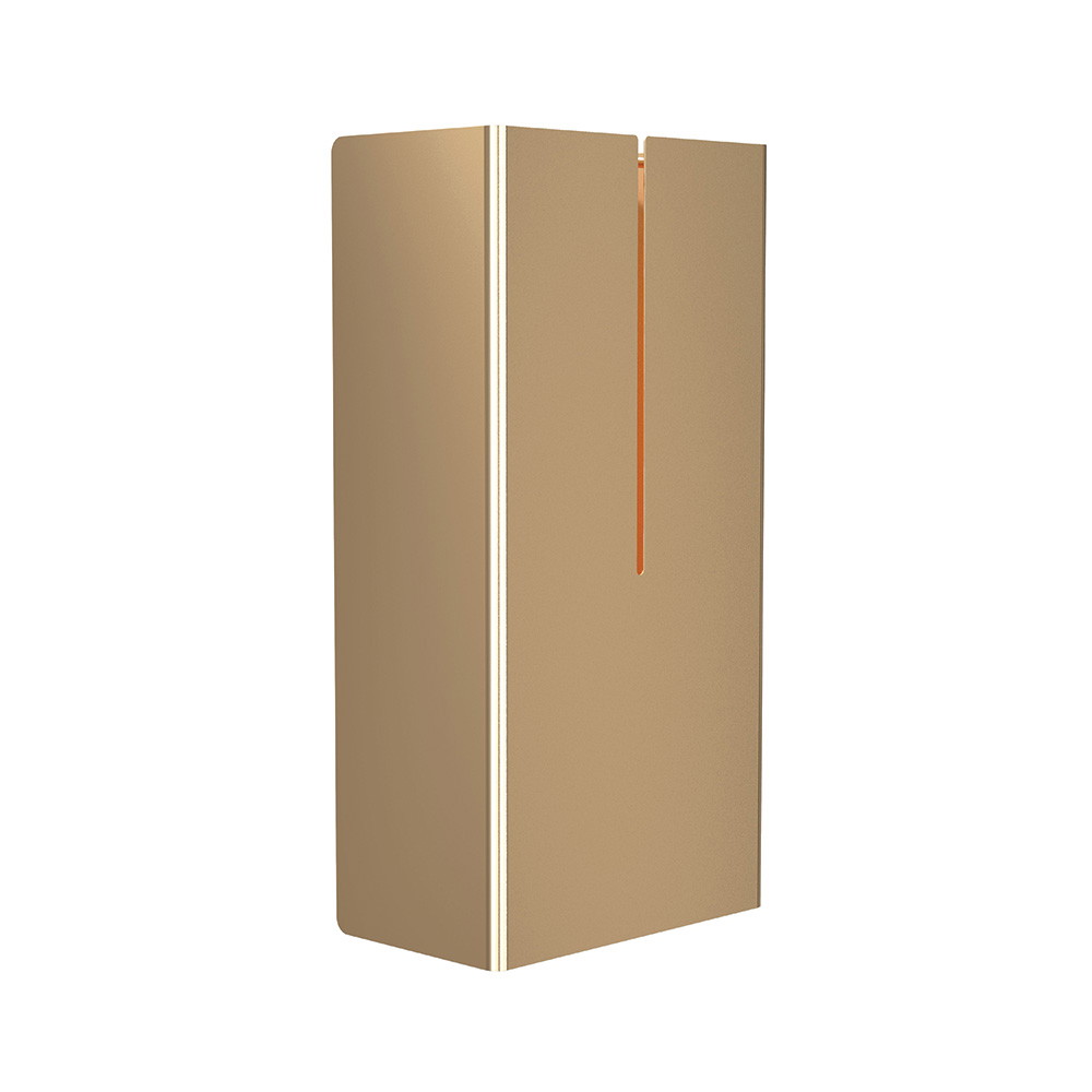 Frost papir spand - 21 liter, Børstet guld