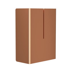 Frost papir spand - 12 liter, Børstet kobber