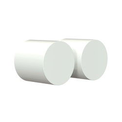 Frost cover - t/armstøtte (2 stk./sæt), Mat Hvid