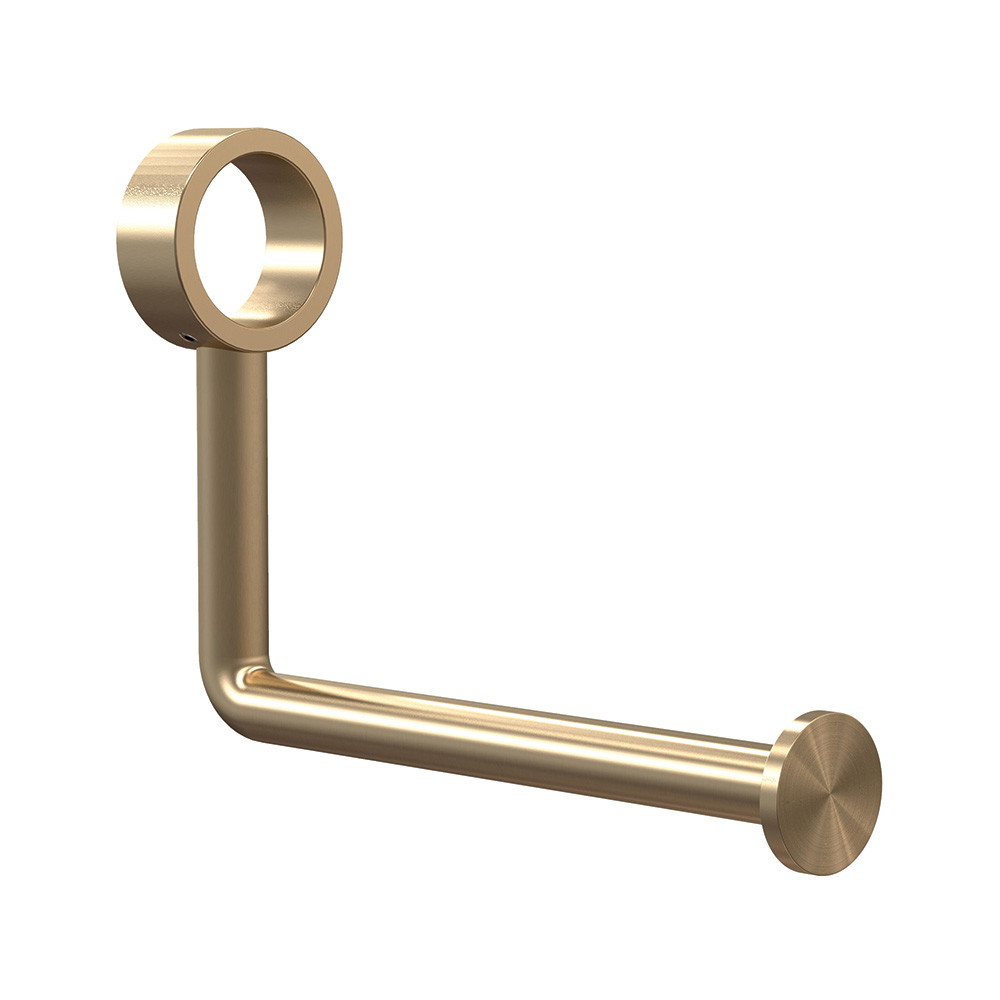 Frost toiletrulleholder 7 - t/armstøtte, Børstet guld