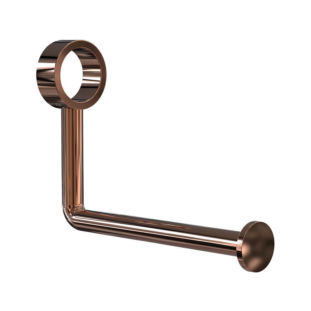 Frost toiletrulleholder 7 - t/armstøtte, Poleret Kobber