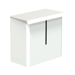 Frost hygiejnespand - t/vægmontering - 3l, Mat Hvid