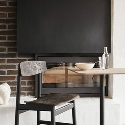 Mater Conscious BM3162 spisebordsstol, sort bøg coffee black