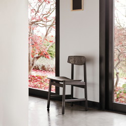 Mater Conscious BM3162 spisebordsstol, sort bøg coffee black
