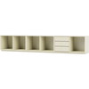 Montana Selection REST bænk m. 3 cm sokkel, 208,8x38x38,4, Vanilla, MDF