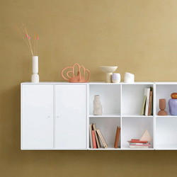 Montana Selection SHOW reol m. 7 cm sokkel, 69,6x30x76,6, Anthracite, MDF