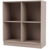 Montana Selection SHOW reol m. 7 cm sokkel, 69,6x30x76,6, Mushroom, MDF