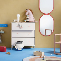 Montana Selection CARRY kommode m. 3 cm sokkel, 69,6x38x72,6, Nordic, MDF